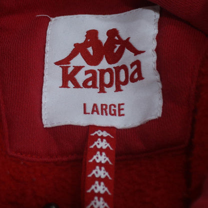 Kappa Men's Red Pullover Hoodie Large Sports Fleece