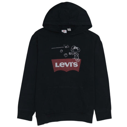 Levi's Men's Black Snoopy Graphic Pullover Hoodie 2XL