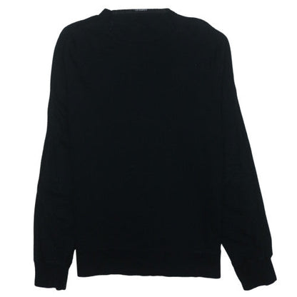 C.P. Company Men's Black Cotton Crew Neck Sweatshirt Size L