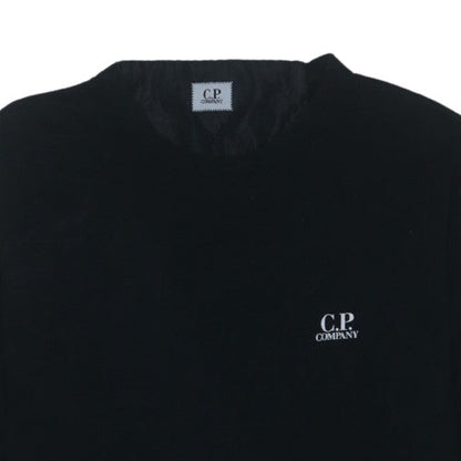 C.P. Company Men's Black Cotton Crew Neck Sweatshirt Size L
