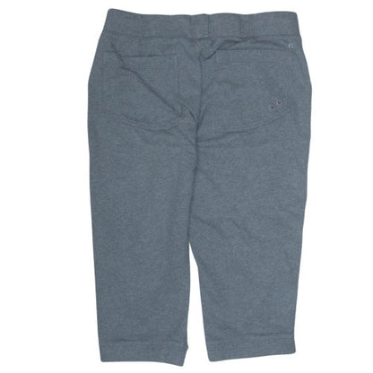 Nike Womens Grey Capri Sweatpants Size M Drawstring Pockets