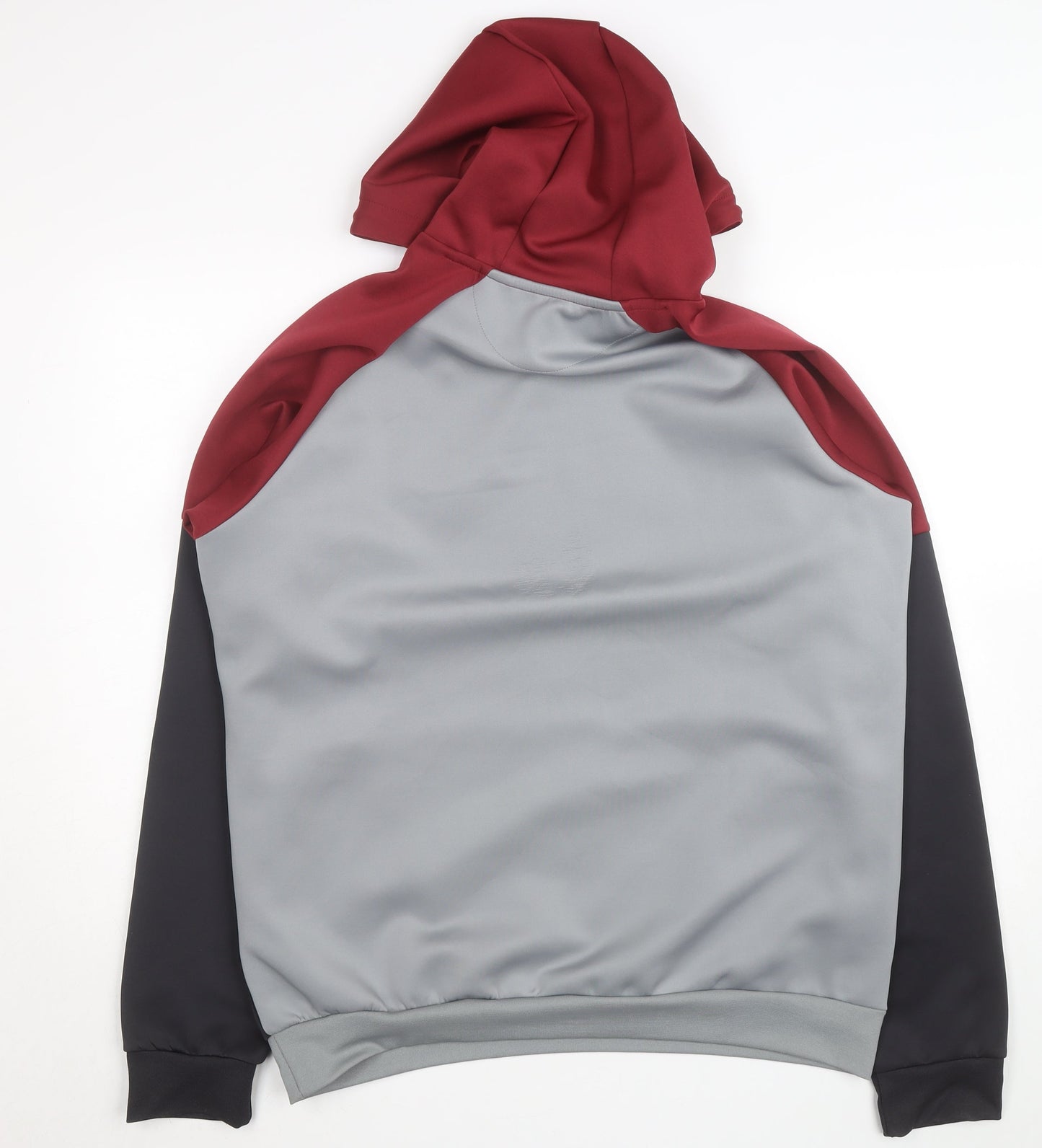 McKenzie Men's Red Grey Black 2XL Pullover Hoodie with Logo