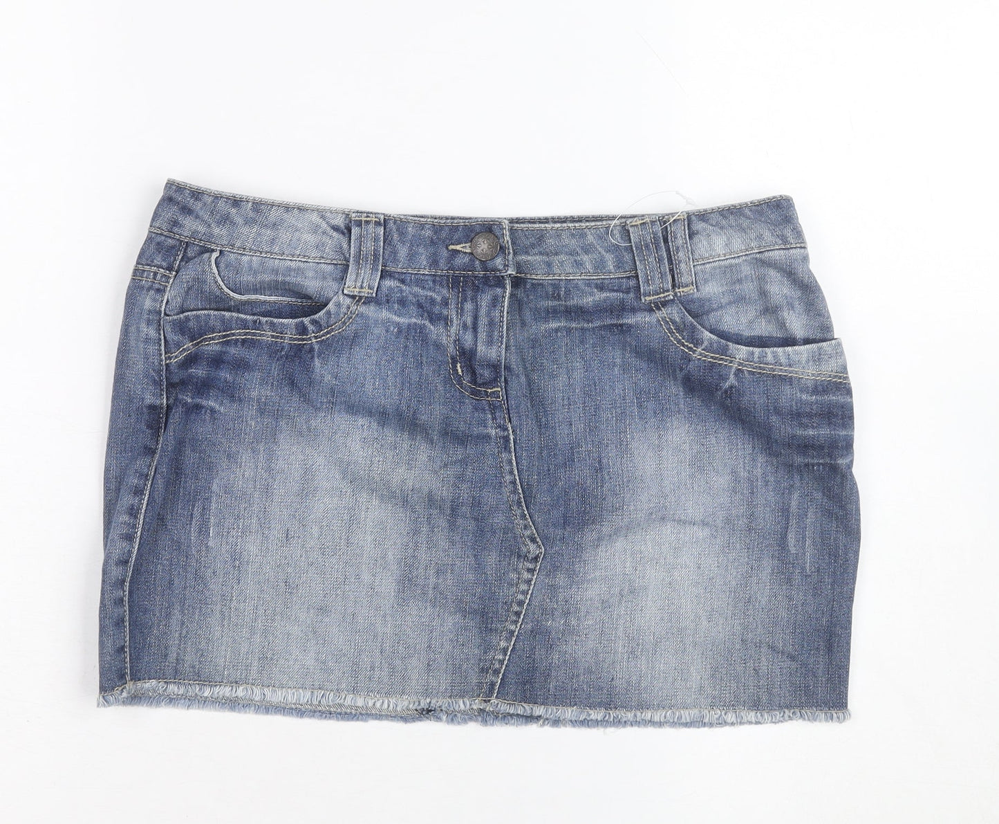 S. Bermond for Dunnes Women Blue Denim Mini Skirt Size 10