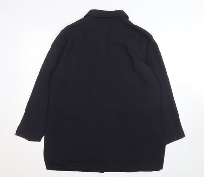Mona International Women's Black Size 18 Blazer Jacket