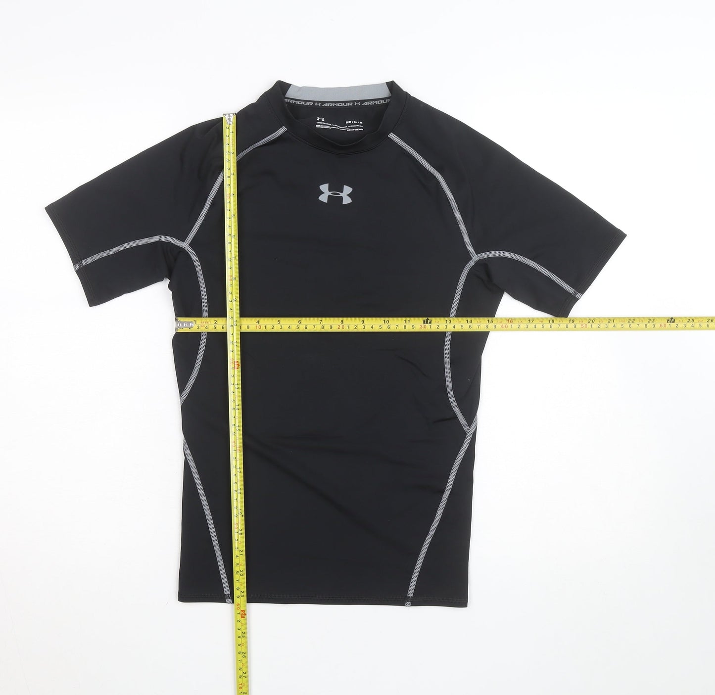 Under Armour Men's Black Compression HeatGear Short Sleeve T-Shirt M