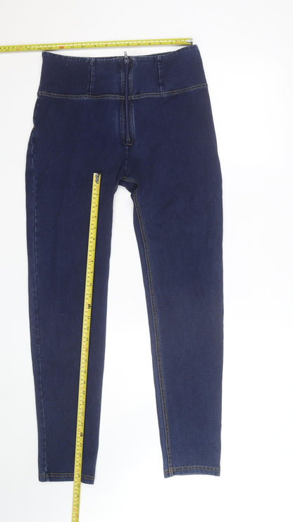 Freddy Women's Blue Skinny Jeans Size 14 High Rise Stretch Denim