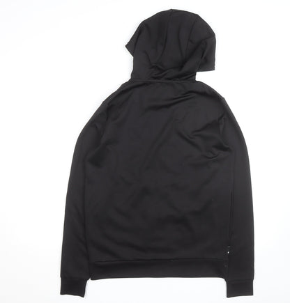 11 Degrees Men's Black Full Zip Hoodie Size M Slim Fit Sportswear