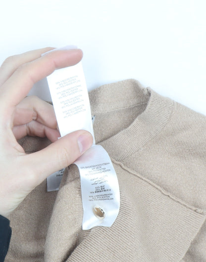 Friends Like These Women’s Beige Crew Neck Pullover Jumper Size 12