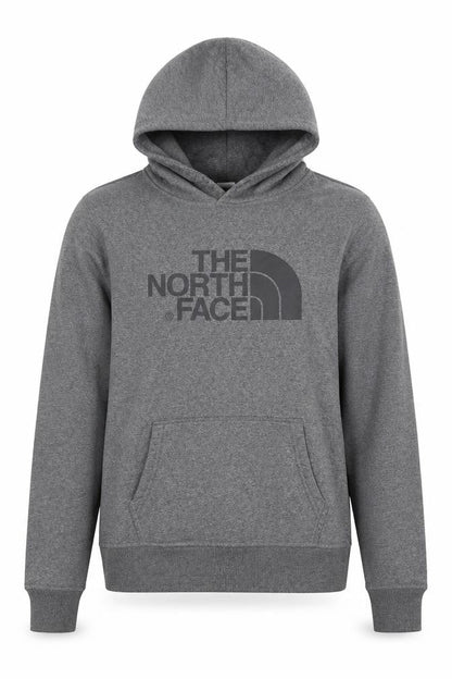 The North Face Boys Grey Pullover Hoodie XL Youth Cotton Blend