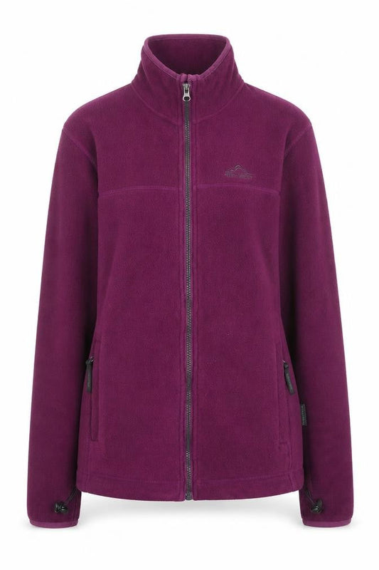Portwest Womens Purple Fleece Jacket Size 14 Full Zip Lightweight Outdoor