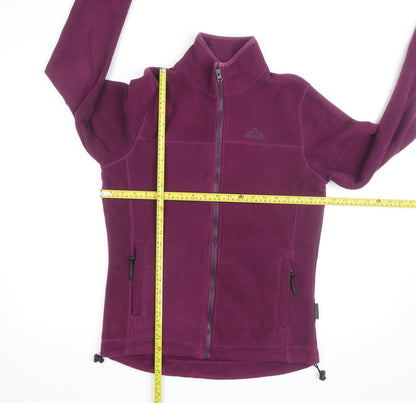 Portwest Womens Purple Fleece Jacket Size 14 Full Zip Lightweight Outdoor