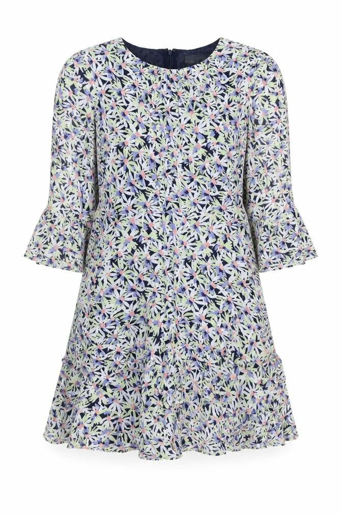 Mint Velvet Women's Multicoloured Floral Fit & Flare Dress Size 8