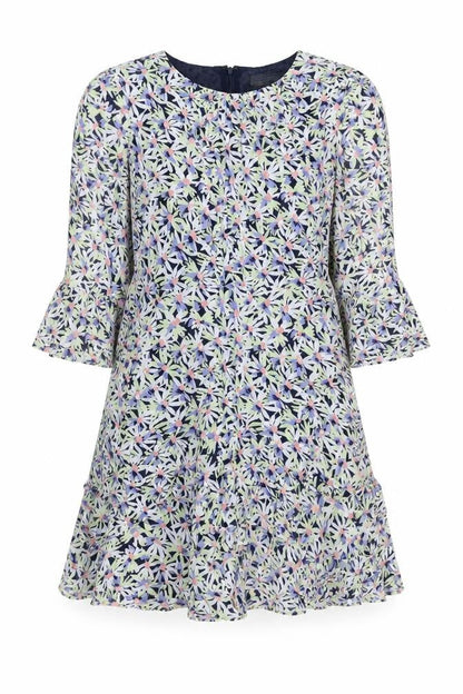 Mint Velvet Women's Multicoloured Floral Fit & Flare Dress Size 8