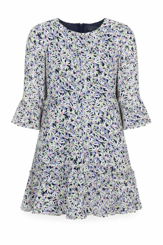 Mint Velvet Women's Multicoloured Floral Fit & Flare Dress Size 8