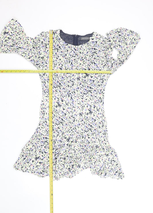 Mint Velvet Women's Multicoloured Floral Fit & Flare Dress Size 8