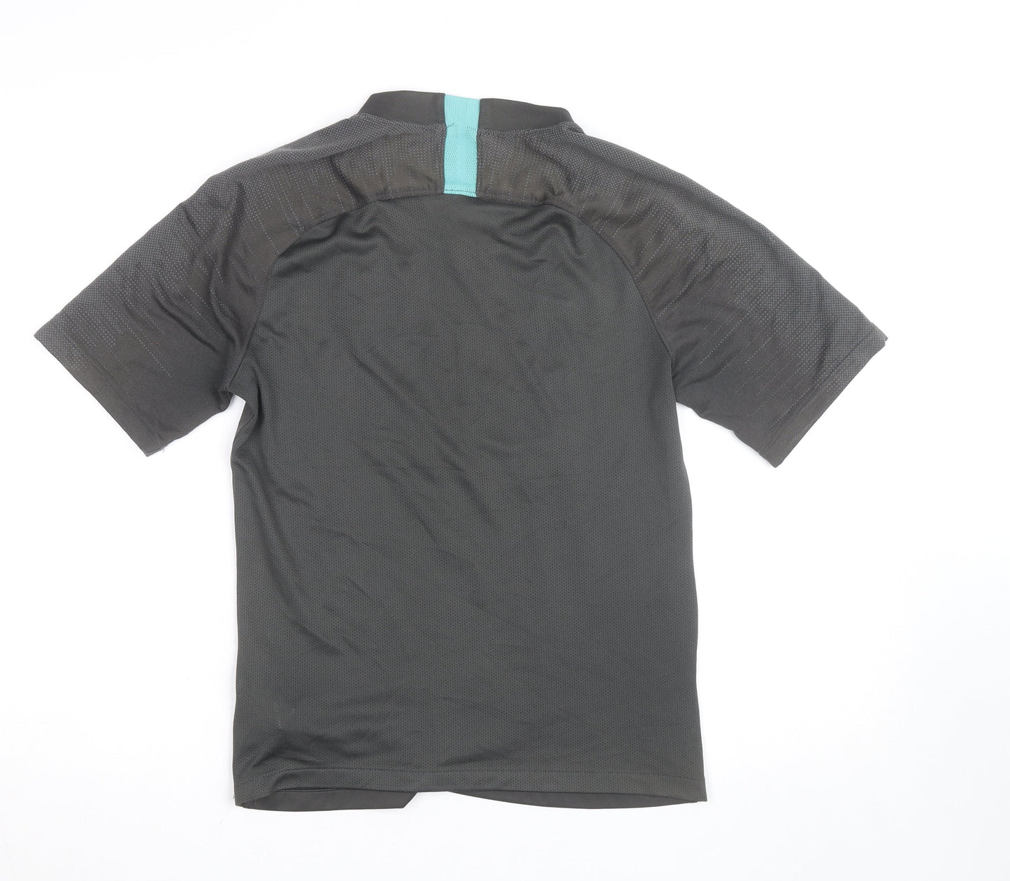 Nike Men Grey Barcelona FCB Short Sleeve Athletic Training Top Size S