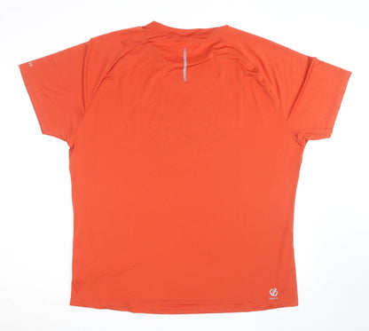 Dare 2b Men's Orange Short Sleeve Cycling T-Shirt XXL Quick Dry