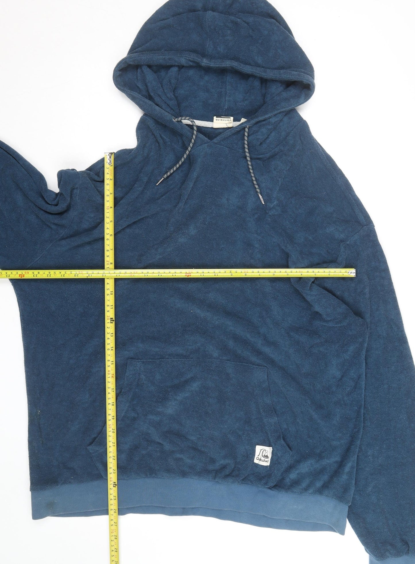 Quiksilver Men’s Blue 2XL Pullover Hoodie Relaxed Fit Surf Style