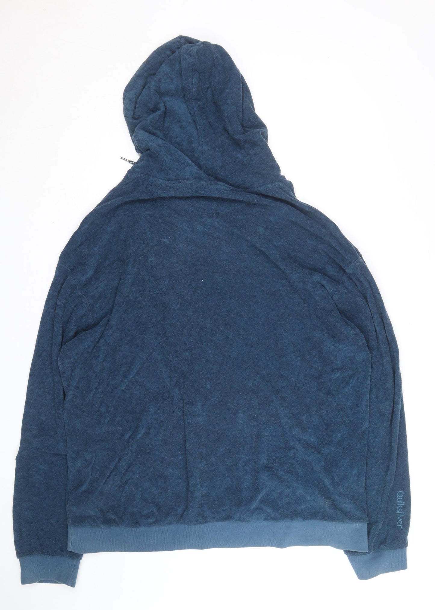 Quiksilver Men’s Blue 2XL Pullover Hoodie Relaxed Fit Surf Style
