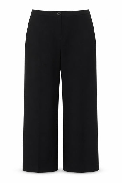 Basler Women's Black Wide-Leg Tailored Trousers Size 12