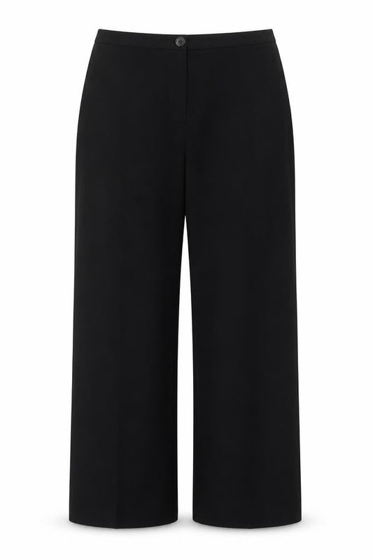Basler Women's Black Wide-Leg Tailored Trousers Size 12
