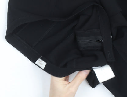Basler Women's Black Wide-Leg Tailored Trousers Size 12