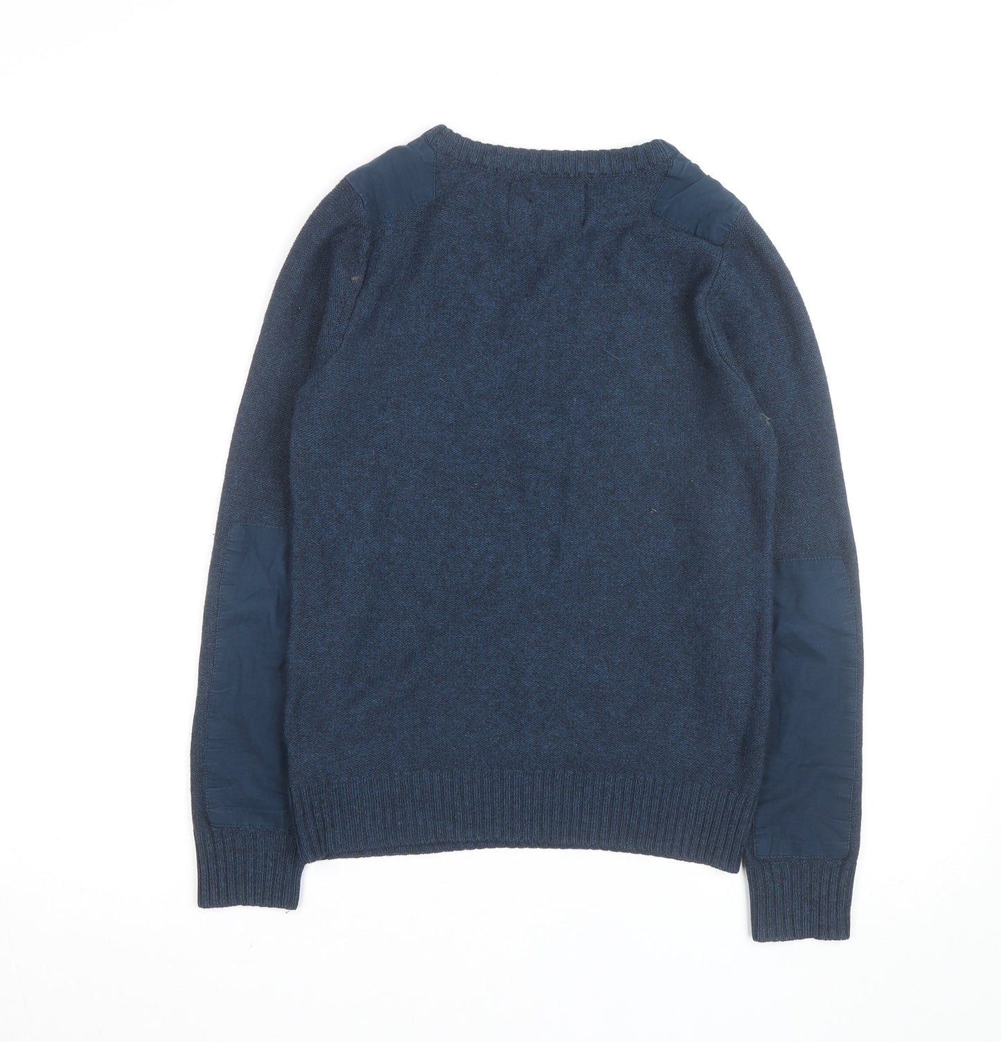 Next Men's Blue Crew Neck Knitted Pullover Jumper Size L