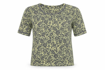 Next Women’s Green Floral Short Sleeve Cotton T-Shirt Size 10