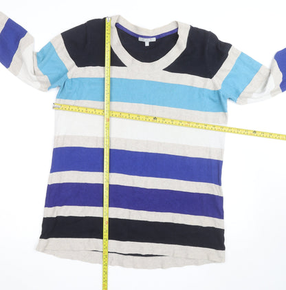 Marks and Spencer Per Una Women's Multicoloured Stripe Knit Top Size 16