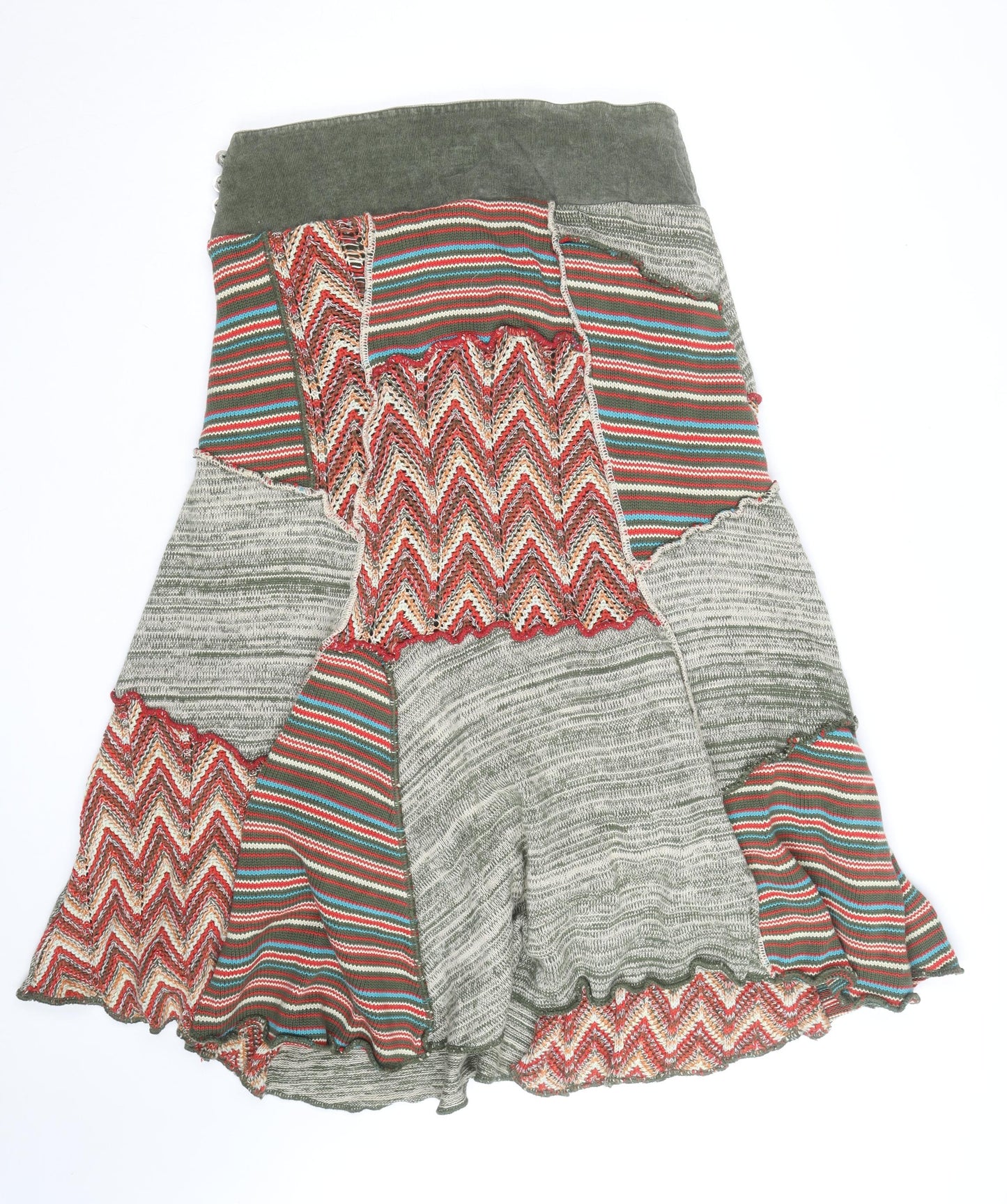 Marks and Spencer Per Una Women's Multicoloured A-Line Midi Skirt Size 16
