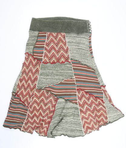 Marks and Spencer Per Una Women's Multicoloured A-Line Midi Skirt Size 16