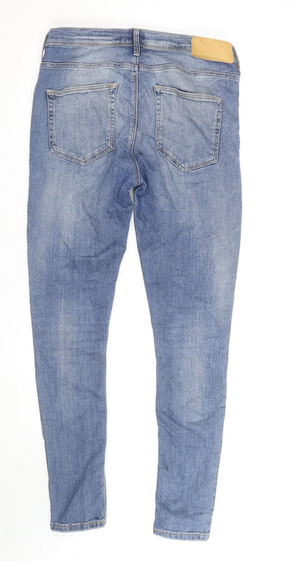 River Island Women's Blue Skinny Distressed Jeans Size 16 Regular