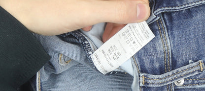 River Island Women's Blue Skinny Distressed Jeans Size 16 Regular