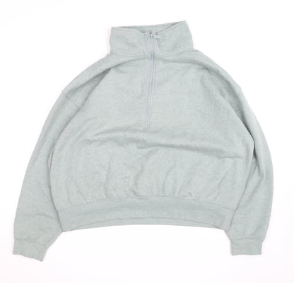 Dunnes Stores Women’s Grey 1/2 Zip Pullover Sweatshirt Size 16