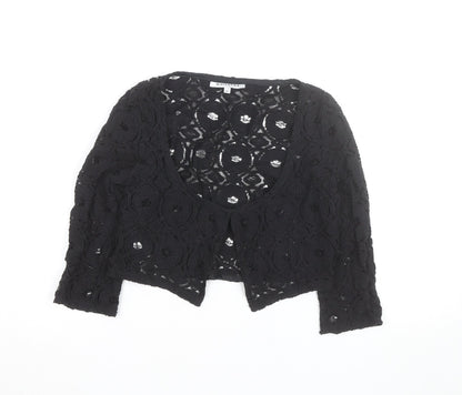 Marcelino Women Black Lace Cropped Blouse Size 12
