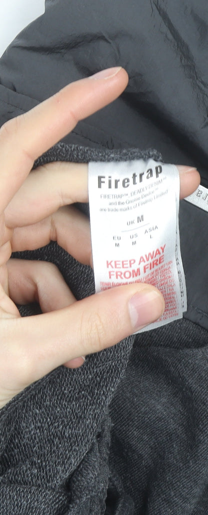 Firetrap Men's Grey Jogger Cargo Sweatpants M Elastic Waist Pockets