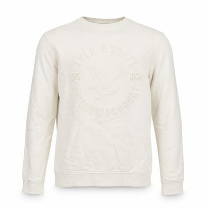 Lyle & Scott Teens White Logo Sweatshirt 14 Slim Pullover
