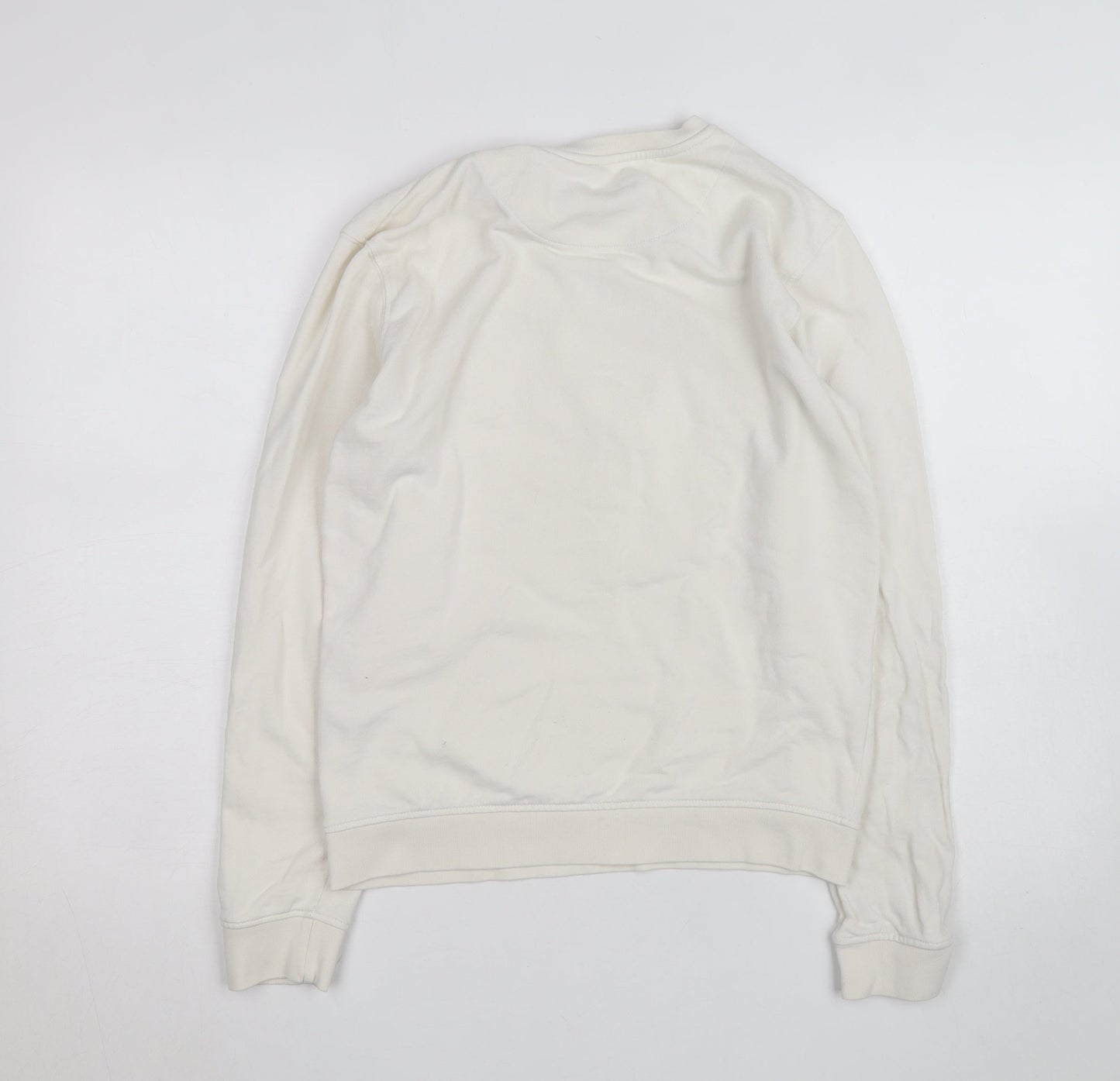 Lyle & Scott Teens White Logo Sweatshirt 14 Slim Pullover