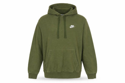 Nike Men's Green Pullover Hoodie Small Regular Fit Logo Fleece