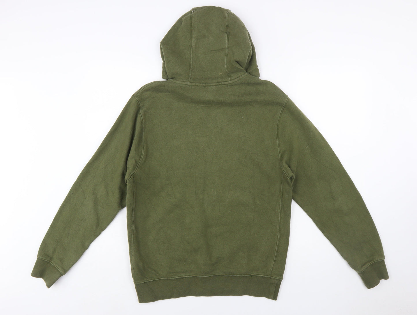 Nike Men's Green Pullover Hoodie Small Regular Fit Logo Fleece