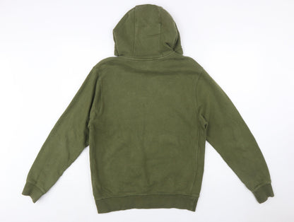 Nike Men's Green Pullover Hoodie Small Regular Fit Logo Fleece