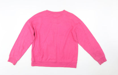 Disney Women XS Pink Minnie Mouse Pullover Sweatshirt