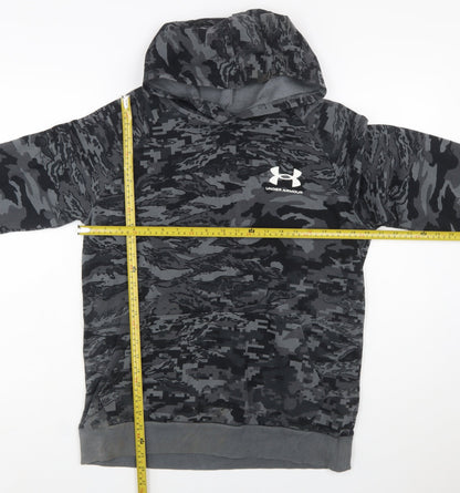 Under Armour Boys Grey Camouflage Pullover Hoodie Size XL 158-170cm