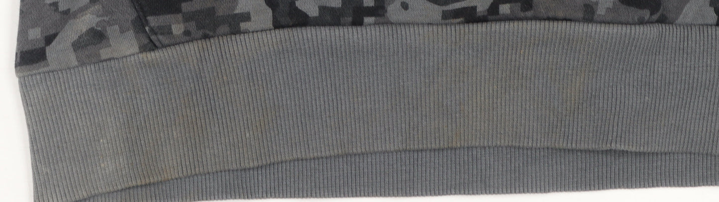 Under Armour Boys Grey Camouflage Pullover Hoodie Size XL 158-170cm