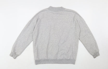 Disney Women Grey Mickey Mouse Pullover Sweatshirt Size 14