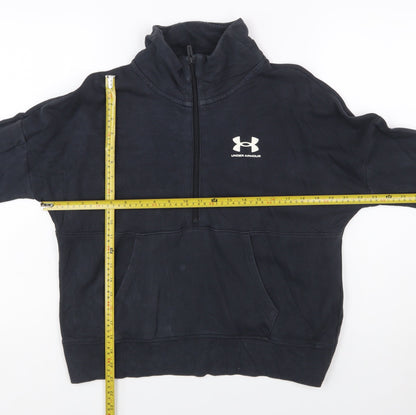Under Armour Women's Black Small 1/2 Zip Pullover Sweatshirt