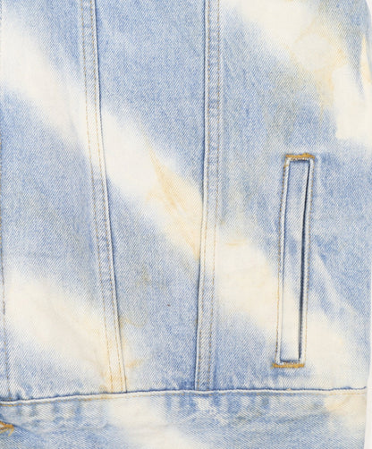 boohooMAN Men's Blue Denim Basic Jacket Size S Regular Fit
