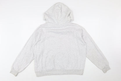 Disney Women Grey Mickey Mouse Pullover Hoodie Size 10/12