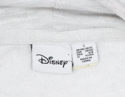 Disney Women Grey Mickey Mouse Pullover Hoodie Size 10/12