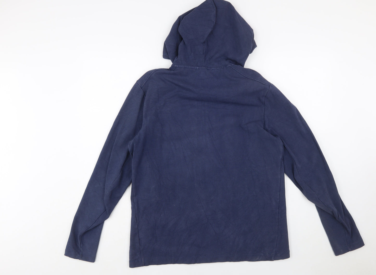 Nike Mens Blue Full Zip Hooded Sports Hoodie Size M